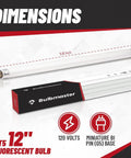 F8T5CW 12 Inch Fluorescent Bulbs 8W Cool White 4100K Under Cabinet And Counter Linear T5 Lights Pack Box and Bulb Display