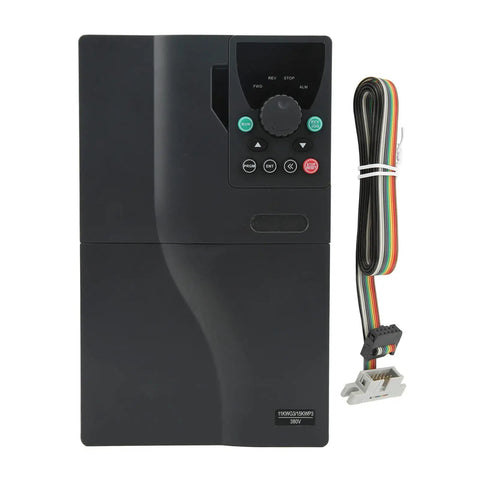 Heavy Duty 11KW VFD Inverter Drive Box With Beefed Up Cooling System And Aluminum Block For Efficient Motor Control On Pumps And Fans Delivering Badass Reliability At 380V AC Power Supply Level Round The Clock, black