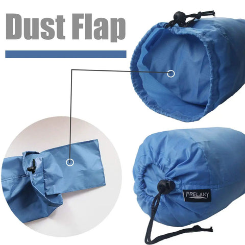 Lightweight Gear Stash Stuff Sack Set Three Pack For Travel And Hiking, Ultralight ditty bag with dust flap and drawstring closure.