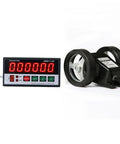 Straight Up Precision Six Digit Digital Programmable Counter Length Meter With Rotary Encoder Measuring Wheel Instrument for yard tracking.
