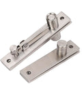 Stainless Steel Pivot Hinge 300 Lbs Load Bearing Concealed Door Hinge for Wooden and Aluminum Doors 2 Pack, brushed finish