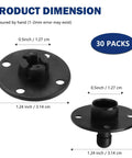 Heavy Duty Panel Mounting Clips And Upholstery Fasteners With Rock Solid Grip Holding Up To Fifteen Pounds Each Thirty Set Nylon Push Pins for Trim and Dash Fix dimensions