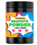 Ultra Fine Graphite Powder 6.5 Micron, 1 Pound Dry Lubricant For Locks And Bearings, container with colorful label