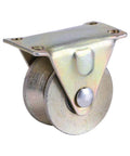 2 Inch V Type Sliding Gate Roller Set For Heavy Duty Steel Wheel Track Rail Ideal For Sliding Gates Rolling Gates Inverted Track And Industrial Machines Rail Delivers Quiet Operation Vibration Dampening Durable Steel Construction