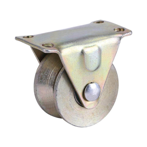 2 Inch V Type Sliding Gate Roller Set For Heavy Duty Steel Wheel Track Rail Ideal For Sliding Gates Rolling Gates Inverted Track And Industrial Machines Rail Delivers Quiet Operation Vibration Dampening Durable Steel Construction