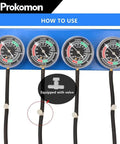 Motorcycle Carburetor Synchronizer Tool Kit For Quick Diagnosis And Precise Tuning On 2 And 4 Cylinder Bikes So You Can Dial In Timing And Get Your Ride Running Clean From Misfires Leaks And Fuel Mixture Issues four gauge set with hoses and valve