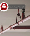 Top Shelf Metal Fire Sprinkler Head Guard Cover For Recessed Pendent Sidewall And Upright Heads With Tough Red Steel Cage Shield.