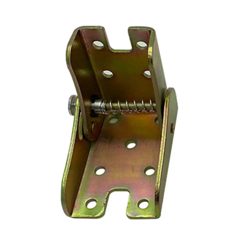 Beefed Up Hidden Door Hinges With Self Locking Folding Lift Support for cabinets, 65x60x45 mm steel, gold finish, wear resistant.