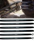 Heavy Duty Radius Arms Kit For X3 XRS XRC XMR 72 Inch Upper And Lower Turret Arms 6061 Aluminum 1040 Carbon Spacers Black Anodized Finish Improved Rigidity Over OEM Made In USA on Can-Am X3