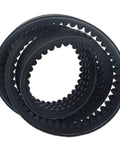 Cogged Wedge Belt Replacement 1 5/8 In By 47 3/4 In Heavy Duty Drive Belt For Vermeer SC252 142468001 180007296 with 4-band cogged design