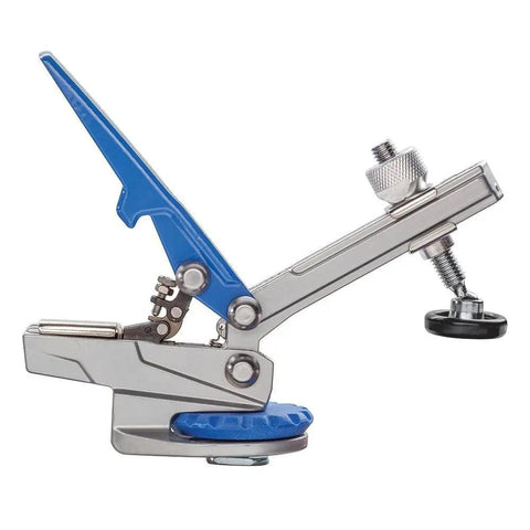 Auto Lock T Track Clamp For Woodworking Adjustable Hold Down Clamp With Set Screw 360 Degree Pivot Heavy Duty Metal T Track Stop