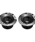 Two Pack M18 Aluminum Alloy Crank Cover Screws For Mountain Bike Crankset Bolts Black Durable Rustproof 7075 Aluminum