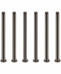 Six 3.5 Inch Indoor Door Hinge Pins Replacement Set For Interior Doors Heavy Duty Steel Black Finish Compatible With Oil Rubbed Bronze Hinges Great For Quick Repairs In Homes And Offices Works Like A Champ Easy To Install Long Lasting
