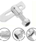 Spring Loaded Trailer Pin Latch M12x25mm Galvanized Steel Rugged Beefy Heavy Duty Gate Lock Ramp Gate Hardware For Secure Hauling And Quick No Nonsense Trailer Access close-up of threaded galvanized latch pin