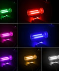 Two Pack USB Car Lights, Touch Dimmable Retro Glass Bottle LED Night Lights showing various colors including blue
