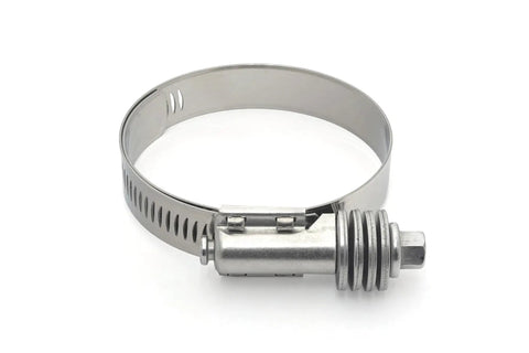 Heavy Duty Stainless Steel Constant Tension Clamp With Nine Sixteenths Band Auto Adjusting Spring Loaded Design Delivers Dead Nuts Tight Seal Prevents Leaks Ideal For Plumbing Pipe Hose Repairs