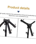 Flat Out Killer Heavy Duty Alloy Drum Rack Featuring A Folding Snare Stand And Fully Adjustable Tripod Shelf Built Tough for angle view showing adjustable legs.