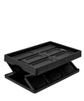 Big Time Heavy Duty Collapsible Storage Bin With 16 Gallon Capacity, Folds Flat Easy For Nifty Closet Or Car Trunk Stash, Stackable Plastic Tote Crate For Versatile Home And Garage Setup In Sleek Black, top view.