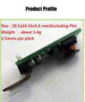 Side view of Two Pack Mini DC DC Boost Step Up Power Module Converts 3 To 6 Volt Input Up To 12 Volt Output Ideal For DIY Projects