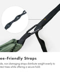 Suparpine Camping Hammock With Straps Included Sand Color Single Size Lightweight Portable Gear for backpacking.