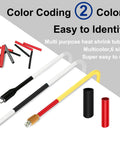 Heat Shrink Tubing Kit With Adhesive Lined Marine Resistant Pro Grade Three To One Shrink Ratio Six Size Set In Black And Red