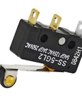 Pack Of Six Microswitch With SPDT Contacts 125V AC 5A Momentary Snap Action Hinge Roller Actuator IP40 For Control Panels