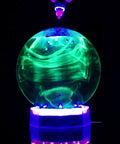 Next Gen Fluoro Lava Lamp With FluoroGel Color Burst Neon Glow For Desk Or Room Decor 4 Inch Round Light Show
