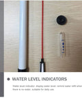 Six Pack Floating Indoor Pot Moisture Probes And Water Level Indicators For Potted Plants on wooden surface with gauge parts.