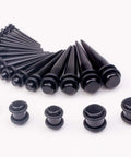 Starter Pack For Ear Stretching 50 Piece Kit With 14G To 00G Acrylic Tapers And Plugs Silicone Tunnels Gauge Expanders