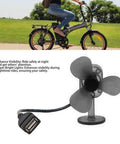 5W USB Mini Portable Wind Power Generator Charger for Camping and Hiking attached to bike for emergency charging