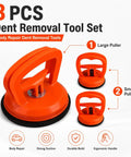 2026 Upgraded Car Dent Repair Kit, 3 Pack Dent Puller Set, Beefed Up Heavy Duty Paintless Dent Removal Tools For Your Car Body, Glass Lifting, Tile Pulling, Sheet Metal And Moving Objects, orange large and small pullers