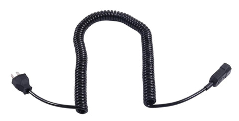 Heavy Duty Electric Pallet Jack Charger Cable For Big Joe Forklift EZ30 E30 D40 EZ40 Replacement Part 1115-500006-10 coiled black power cord