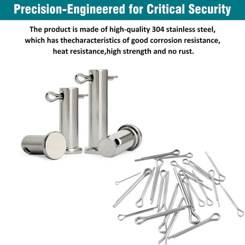 Cotter Pins 150-Piece Assortment Kit With 6 Sizes In A Durable Portable Case, Heavy Duty 304 Stainless Steel, Rust Resistant