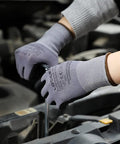 Super Grippy MicroFoam Nitrile Coated Work Gloves For Home Improvement 12 Pairs Size 9 Large used for automotive repair