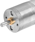 Close-up view of 25mm 12V DC Gear Motor Built For Low Speed High Torque, Precision Metal Gears with Copper Coil