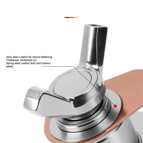 Heavy Duty Welding Magnetic Ground Clamp With Strong Holding Power For Fast Setup And Secure Fixture On Any Metal Work Surface To Boost Your Efficiency Today, close-up view showing alloy steel washer and reinforced nut.
