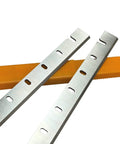 12-1/2 Inch Planer Blades Replacement Set Of 2 High Speed Steel Blades with orange protective case