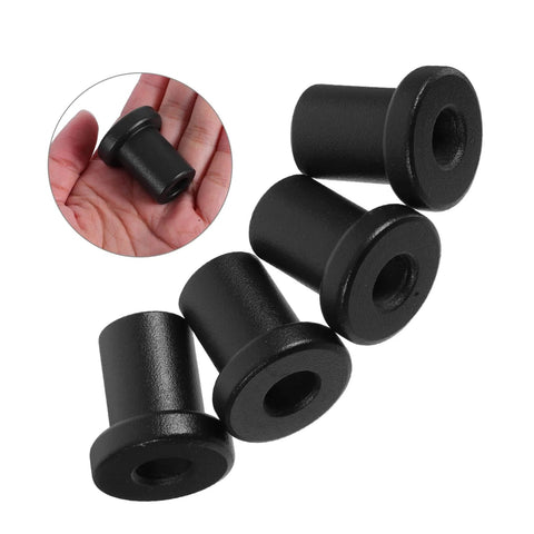 4 Pack Heavy Duty Carbon Steel Sliding Track Spacers And Metal Clamps For Barn Door Mounting And Replacement, black, 4-pack