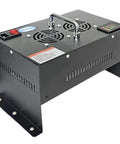 Beast Mode Led Uv Curing Lamp With A Bold Digital Screen For Crushing Cure Times On 3D Printer Resin and Shadowless Glue Across Wide Conveyor Lines Up To 600 Mm At 365 Nm, black metal body with control panel.