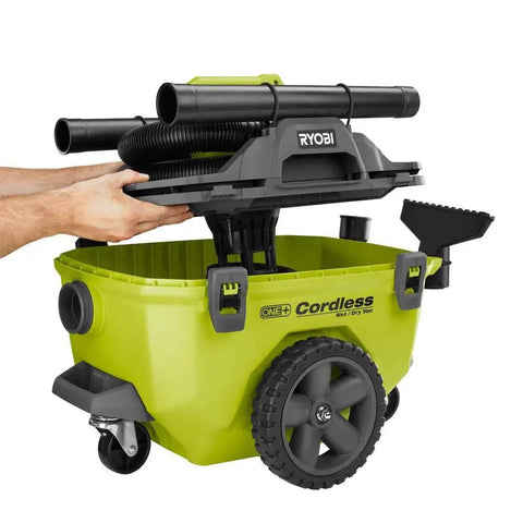 18V Cordless Wet Dry Vacuum 6 Gallon Tool Only Battery Not Included One Plus Compatible Non Retail Packaging For Home Garage