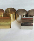 Set Of 6 Brass And Silver Ferrule Collars For Walking Stick Spare Part Durable Solid Brass Construction With Dual Finish Brass Or Chrome 1 Inch Size Easy Replacement For Repairs And Upgrades