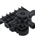 Drop In Fix Tesla Model X Heater Control Coolant Valve Motor Compatible With 2016 To 2021 Electric Crossover part close-up showing plastic construction.