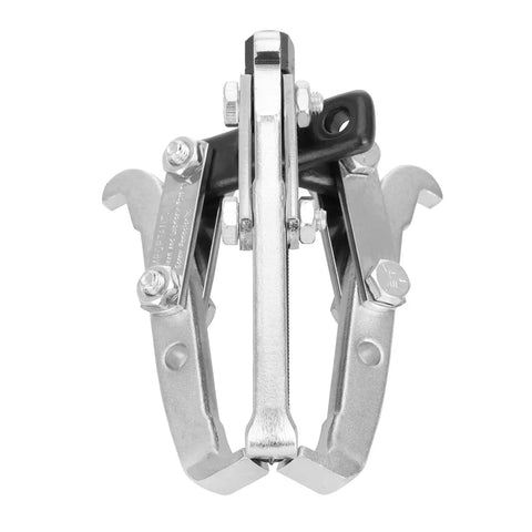 Front view of Two Ton Gear And Pulley Puller With Adjustable Two Thirds Jaw For Automotive Repairs, showcasing durable aluminum construction.