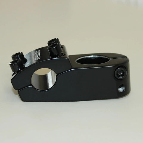 Side view of Aluminum BMX Stem For 22.2mm Handlebar And 28.6mm Fork Lightweight High Strength Freestyle Stem Street Ready 6061T6 Forged Alloy