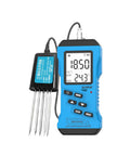 7 In 1 Soil Tester Digital PH Meter for soil moisture temperature NPK conductivity backlit LCD garden kit with probe attachment.