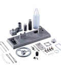 DIY Stirling Engine Kit For Makers And Students Build Your Own Generator Model With Hands On Physics Experiments Easy Assembly Integrated Hot And Power Cylinders And Efficient Heat Dissipation, aluminum alloy parts