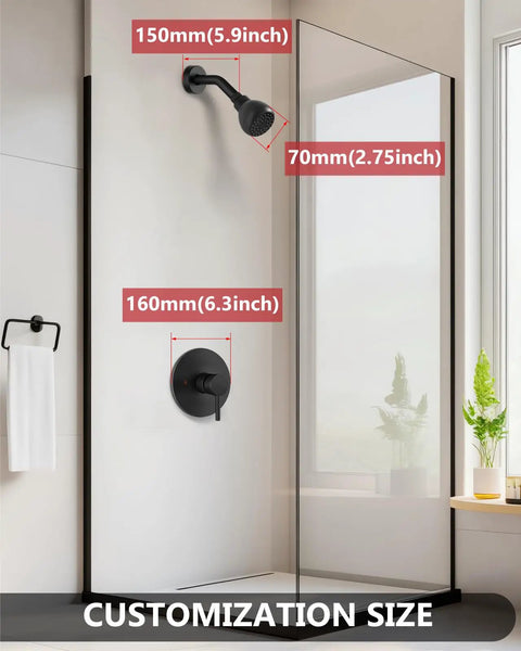 Matte Black Shower Faucet Set With Rough In Valve And Shower Head Crafted From Sus304 Stainless Steel And Solid Brass For Rust Resistant Daily Showers Built Like A Tank Straight Up Game Changer For Your New Bath