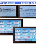 Control panel display of Heavy Duty Electric Tapping Arm With Eight Precision Chucks showing settings and metrics.