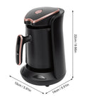 Turkish Coffee Maker Portable Auto Brewer For Home Office Travel And Camping, Consistent Hot Brews Every Time, Compact Electric Pot