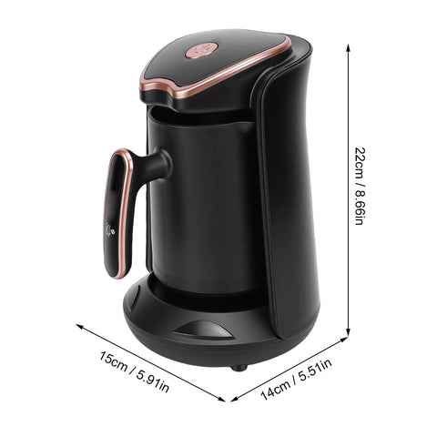 Turkish Coffee Maker Portable Auto Brewer For Home Office Travel And Camping, Consistent Hot Brews Every Time, Compact Electric Pot